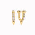 Small Earrings In Gold with Diamond